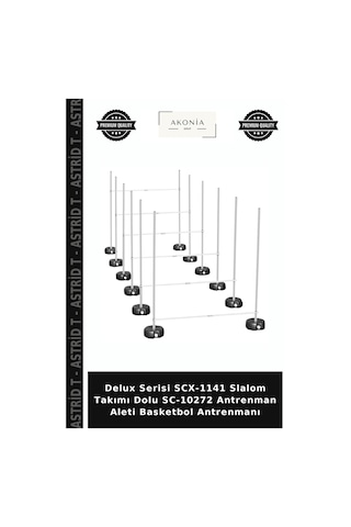 Delux Serisi Scx-1141 Slalom Takımı Dolu Sc-10272 Antrenman Aleti Basketbol Antrenmanı