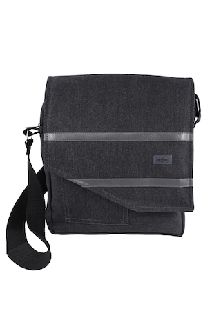 Postacı Çanta - Siyah - Zeybe Mor