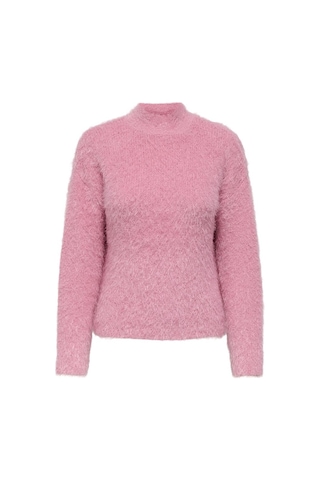 Only Onllulu Ls Rıb Hıghneck Cc Knt Pembe
