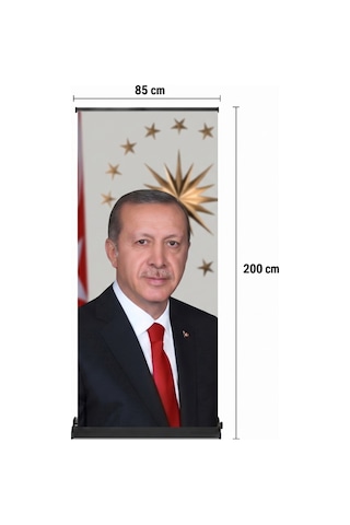 Cumhurbaşkanı Poster Baskılı Pro Roll Up Banner 85x200cm No:2 Diğer