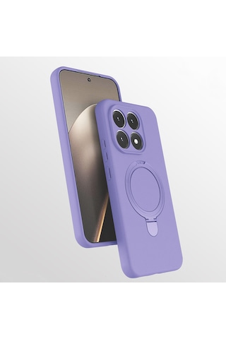 Xiaomi 15t Kılıf M-safe Şarj Özellikli Standlı Mkst Samara Kapak - Lacivert Lacivert