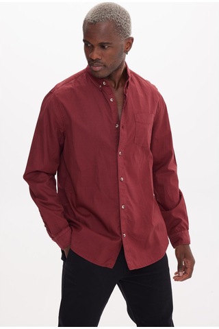 Snoop Bordo Basıc Gömlek Bordo