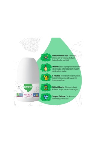 Siveno Kadın Doğal Roll-On Deodorant 50 ML