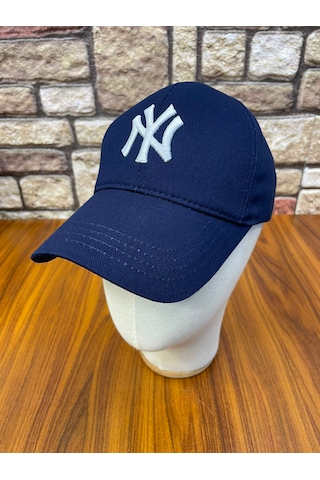 Hamze Ny New York Nakış Pamuk Unisex Beyzbol Cap Şapka Lacivert