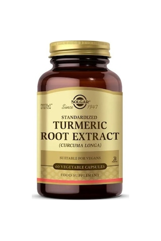Solgar Turmeric Root Extract 60 Kapsül