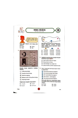 4.sınıf Deneme Sınavı - 2 Kitapcık