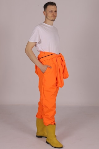 İşçi Tulumu  Yağmurluk Çiftçi Bahçıvan Kuaför Laboratuvar Sıvı Geçirmez Terletmez Kumaş Turuncu
