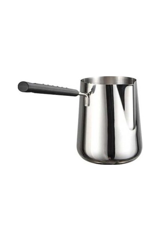 Dancemonkey Paslanmaz Çelik Süt Tavası - 600/1000ml, Çikolata & Peynir Eritme, Köpüklü Süt, Tüm Ocaklarda Kullanım Gümüş Gümüş