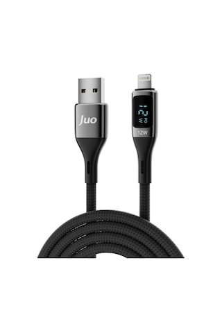 Led Ekranlı Usb-a To Apple iPad Uyumlu Örgülü Hızlı Şarj Ve Kablosu 2 Metre Diğer