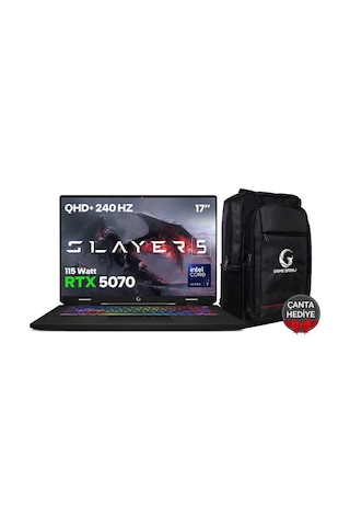 Game Garaj Slayer5 7XL-5070 -C6 Intel Ultra 7 255hx 32 GB 1 TB SSD RTX5070 17" Free Dos Dizüstü Bilgisayar