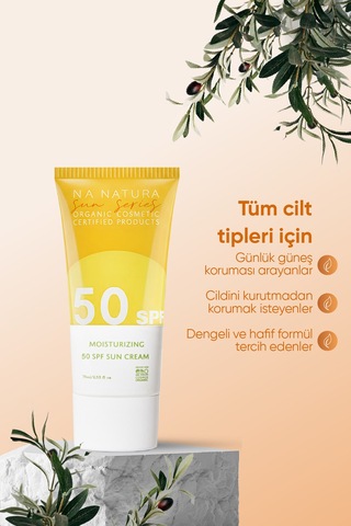 Iva Natura Organik Nemlendirici Ve Koruyucu 50 Spf Güneş Kremi 75 Ml