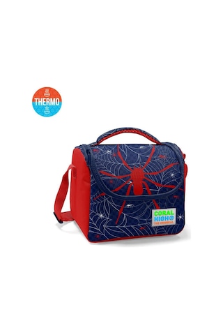 Coral High Kids Lacivert Kırmızı Örümcek Desenli Thermo Beslenme Çantası 11720