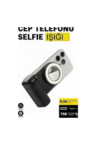 Işık Bluetooth Manyetik Telefon Yapıştırma Kavrama Halka Dolgu Işığı İle Magsafe Selfie Klips