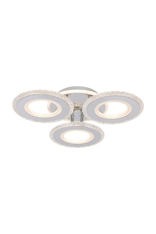 Eray Aydınlatma T001-3 Krom Kumandalı Led Avize Krom