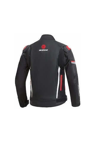 Scoyco Jk153 Motosiklet Montu Deri 4 Mevsim Oxford 600-d Dayanıklı Kumaş Motorcu Mont Red