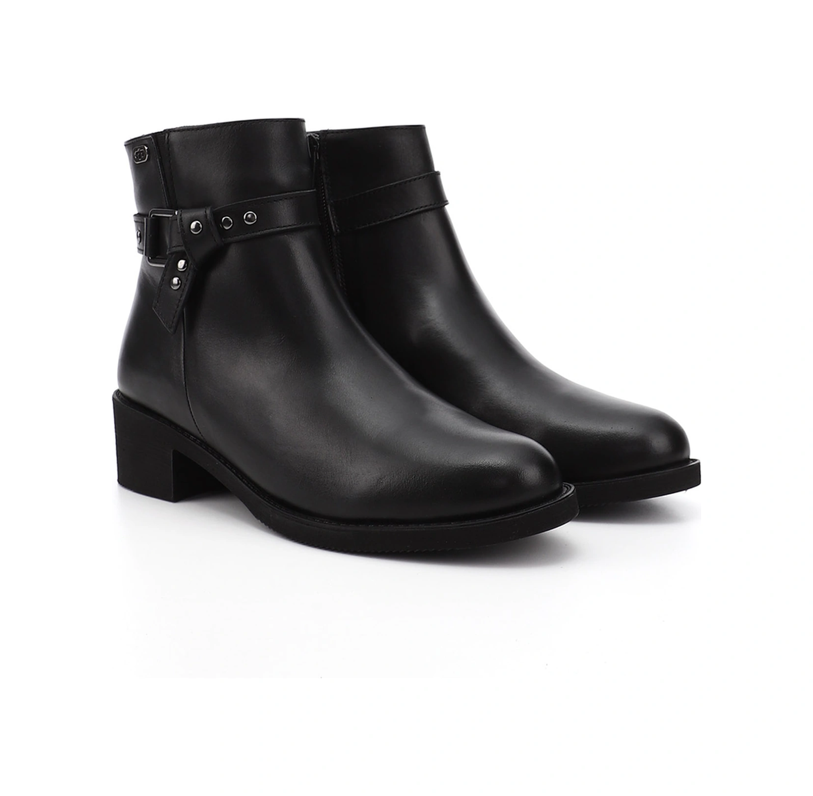 Gönderi R Kadın Siyah Fermuarlı Kalın Topuklu Hakiki Deri Bot Gkzb13453406 Siyah