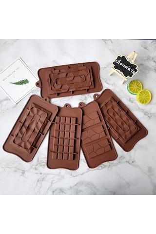 Fastbuy 3d Silikon Çikolata Kare Kalıbı, Jöle Pasta Kalıbı, Yeniden Kullanılabilir Ev Yapımı Pastacılık Aksesuarları, Çok Ren Çok Renkli