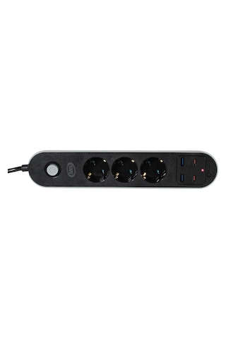 Ars 2 USB 2 Type C Girişli Akım Korumalı 2 Metre 3'lü Priz