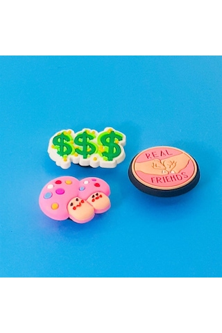 Crocs Jibbitz Terlik Süsü 3'lü Zengin Arkadaş Serisi