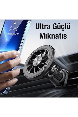 Tongxida Ml-216 Magsafe Araç İçi Kondisyoner Telefon Tutucu Renk - Siyah