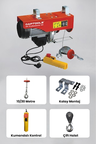 Gaptools Elektrikli Vinç 250\500kg