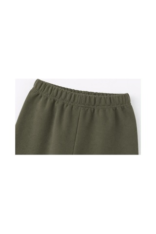 H&c Coolboy H&c %100 Pamuk Penye Bebek Tek Alt Pantalon 0-36 Ay haki