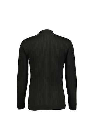 Finesuits Erkek Desenli Yünlü Kazak 2422201010.dsfybr Siyah