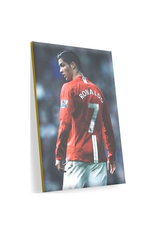 Cakasepetim Manchester United 7 Numara Ronaldo Ahşap Mdf Tablo