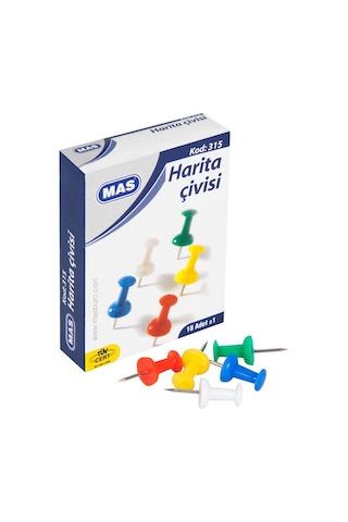 Mas 315 Harita Çivisi Renkli