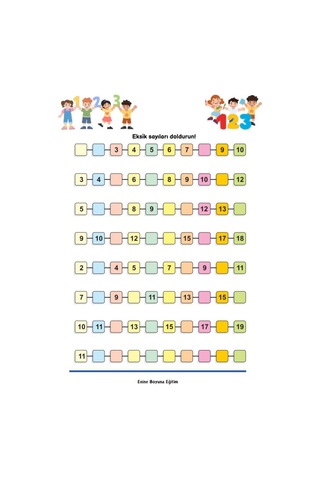 İlkokullar İçin Matematik Kitabı 1. Sınıftan 4. Sınıfa Kadar