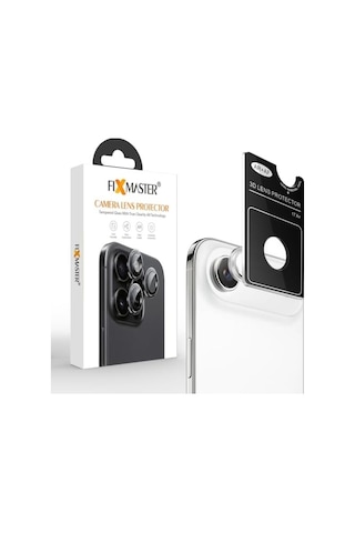 Fixmaster İphone 17 Air Uyumlu Pamuk Beyazı Kamera Lens Koruyucu, Kolay Kurulum, Alüminyum Alaşımlı Çerçeve, Darbelere Ve Çizilmelere Karşı Yüksek Dayanıklı Temperli Cam