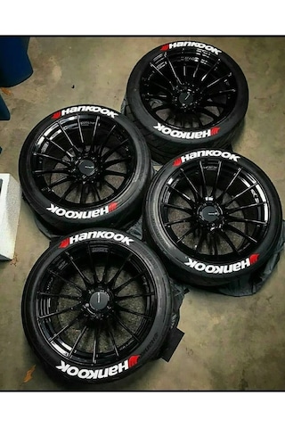 Lastik Yazısı 4 Adet 2.5 Cm Oto Lastik Stickerı Arması Bombtire