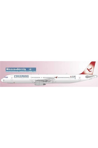 Nazca Decals Frb006 1/144 Ölçek, Freebird A-321 -kırmızı Kuyruk Dizayn