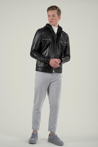 Manfredo Siyah Deri Mont 111674 001