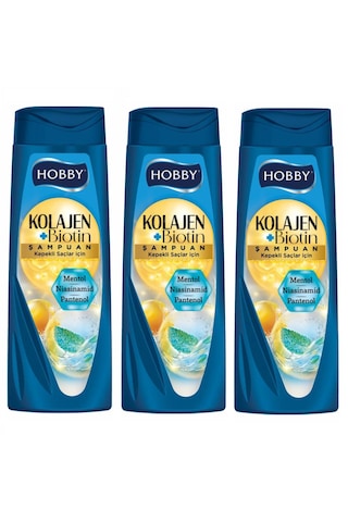 Hobby Şampuan Kolajen Mentol Kepekli Saç 480 Ml X 3 Adet