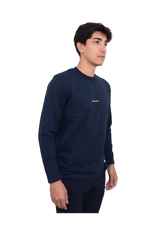 Erkek İki İplik Sıfır Yaka Sweat Çok Renkli