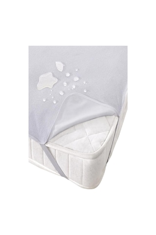 Bebesi 160x200 Cm Çift Kişilik Yatak Alezi Sıvı Su Geçirmez Micro Kumaş Beyaz