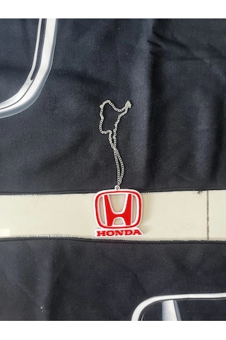 Siyah Honda Sırt Havlusu Seti Ön Ve Arka Dikiz Ayna Süsü Hediye