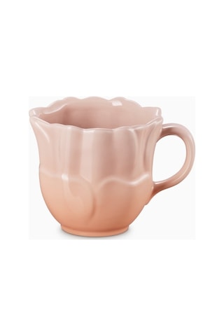 Le Creuset Seramik Çiçek Desenli Kupa Peche