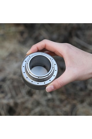 Reedark Lixada Titan Alkollü Ocak + Ayak + Sönümleme Kapağı - Ultra Hafif, Taşınabilir, Kamp Ve Piknik İçin Gümüş