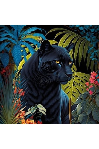 Ks Games Puzzle Black Panther With A Tropical 500 Parça