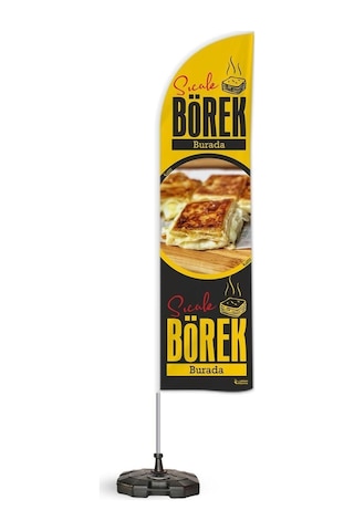 Börek Temalı 2 Yelken Bayrak ve Duba Paketi