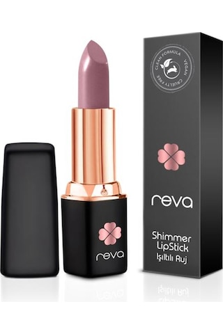 Reva Shimmer Lipstick Clean Formula Ruj Lilas
