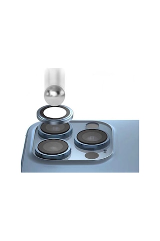 Go Des Apple Uyumlu iPhone 14 Go Des Eagle Kamera Lens Koruyucu ZORE-273672 Sierra Mavi