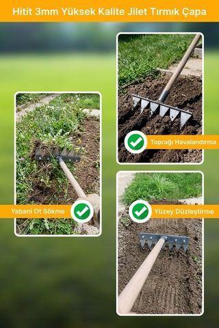 Hitit 3mm Yüksek Kalite Jilet Tırmık Çapa