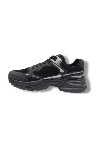 Wanderfull 4334-26 Anorak Bağcıklı Erkek Sneaker Siyah Gümüş 45-47