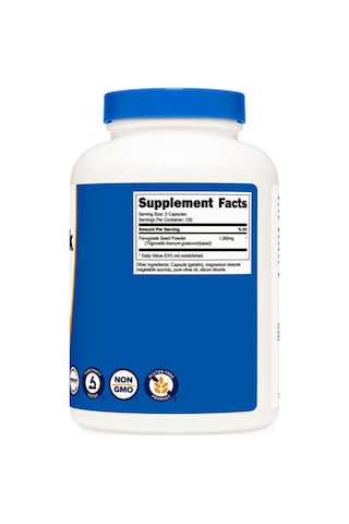 Nutricost Fenugreek Seed 1350mg, 240 Capsules - Gluten Free, ...