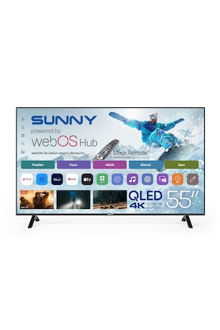 Sunny SN55QMN252C-S 55'' Frls Uhd Manyas QLED TV