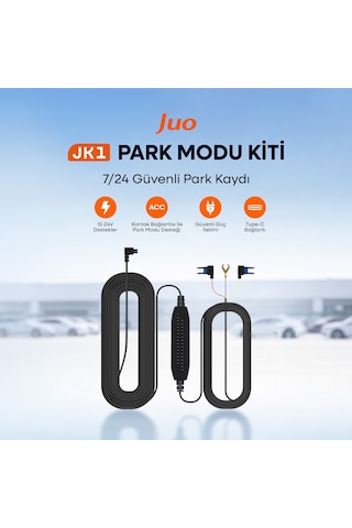 Juo Jk1 Araç Kameraları İçin Type-c Park Modu Bağlantı Kiti
