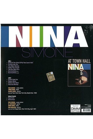 Nina Simone At Town Hall Bonus Tracks Edition Lp Plak